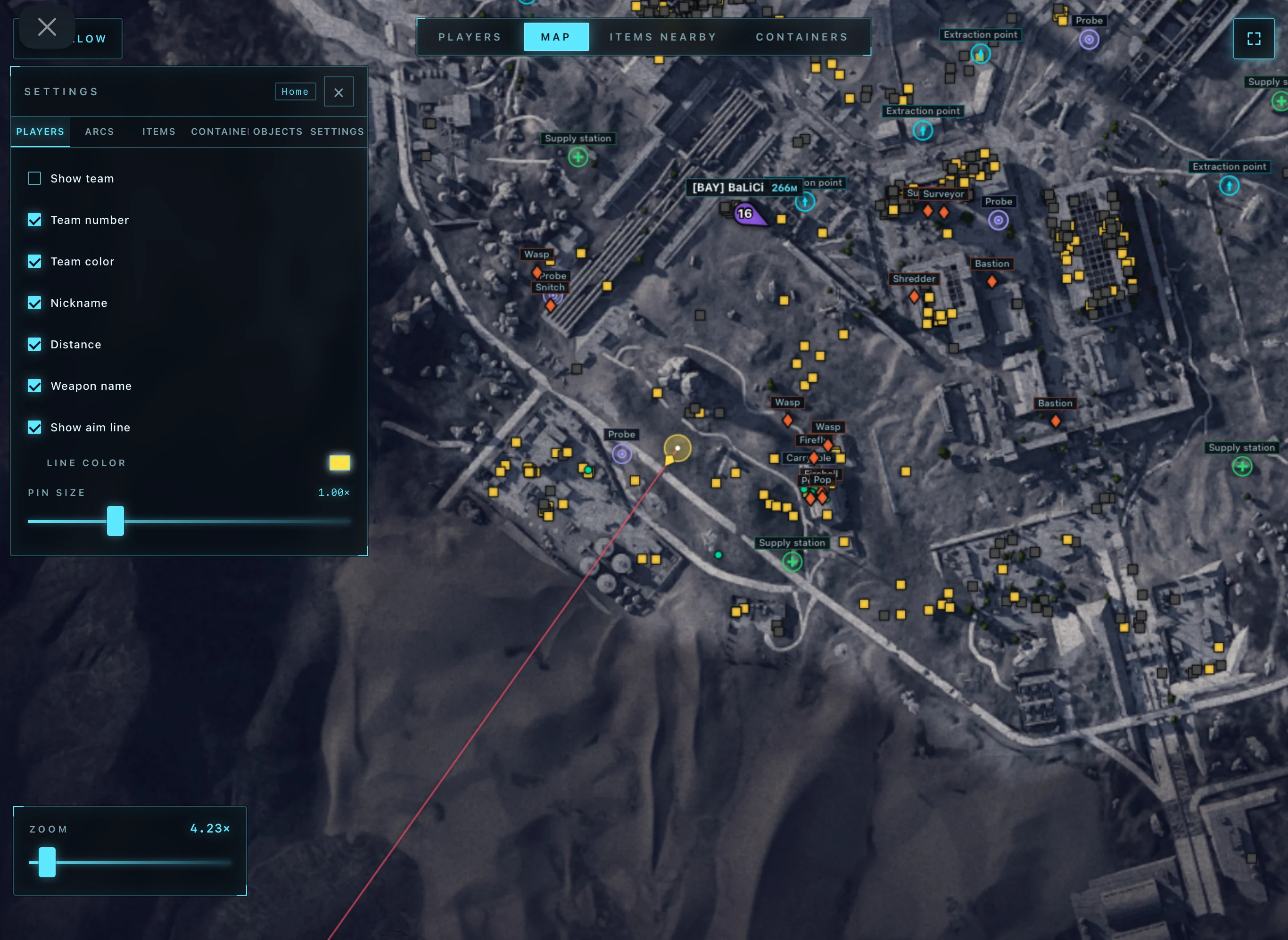 ARCANE RADAR cheat menu, screenshot 1