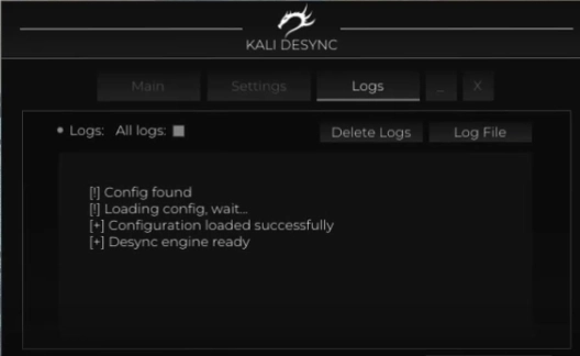 LAGSWITCH DESYNC hile menüsü, ekran görüntüsü 1