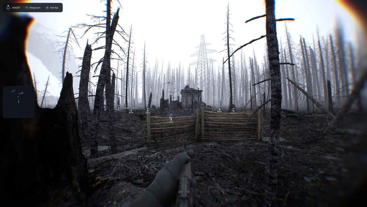 Menu do cheat GHOST, captura 1