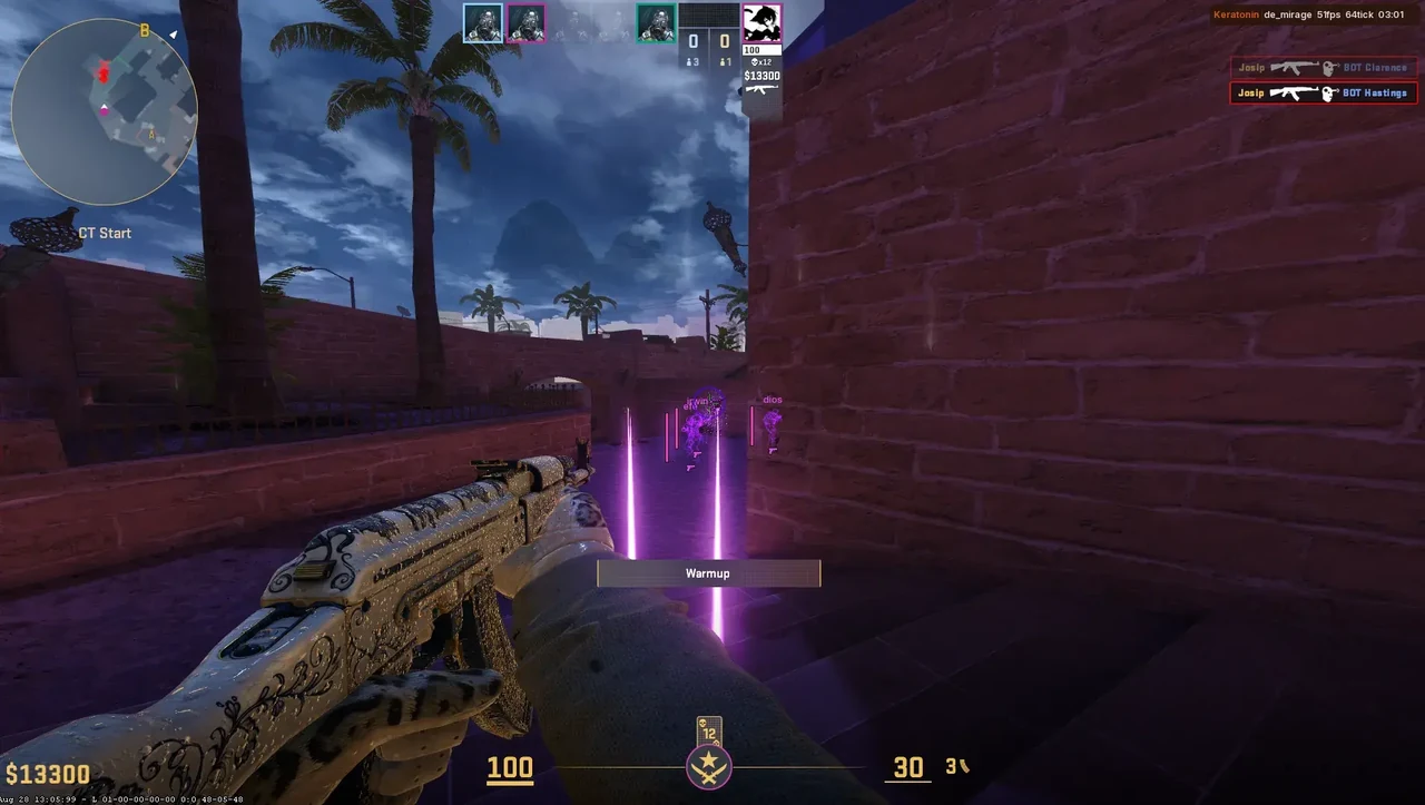 KERATONIN Cheat-Menü, Screenshot 1