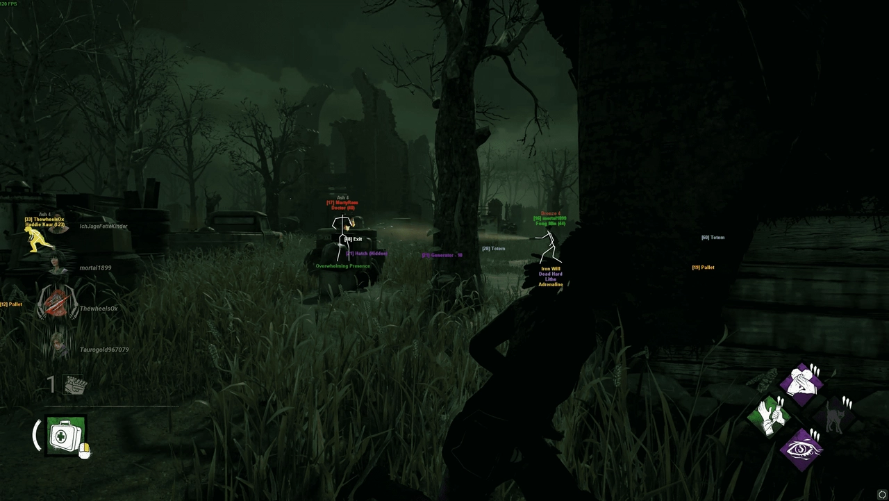 COLLAPSE Cheat-Menü, Screenshot 1
