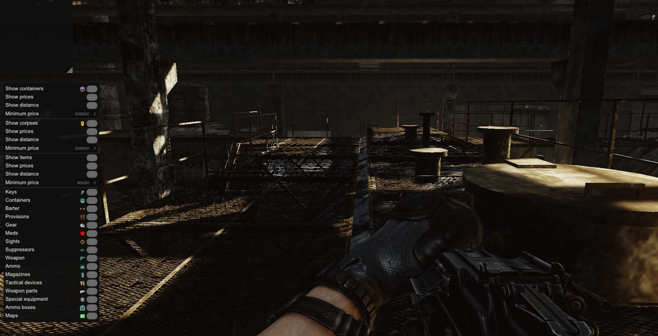 Menú del cheat SMG RADAR, captura 1