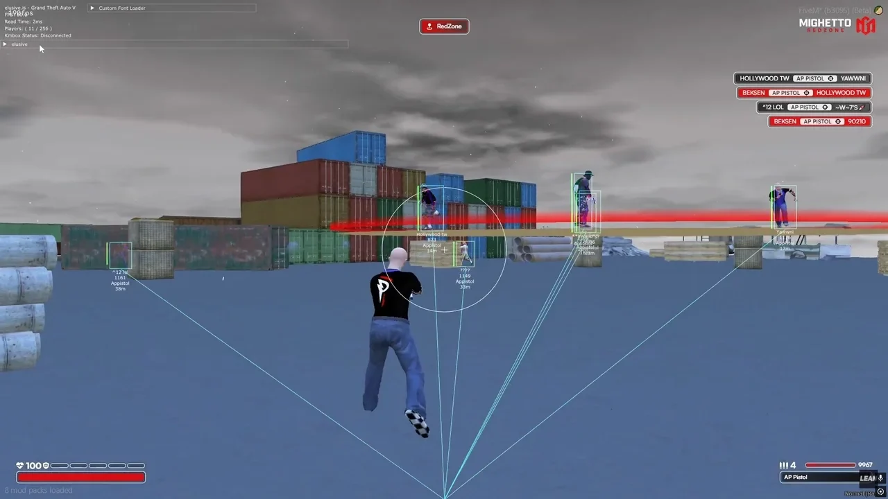 ELUSIVE GTA5 DMA Cheat-Menü, Screenshot 1