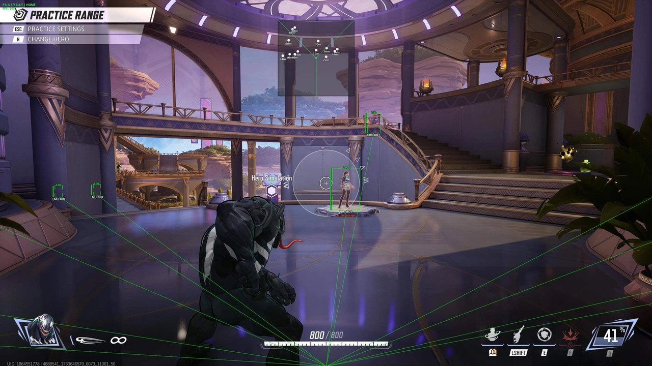 PUSSYCAT cheat menu, screenshot 1