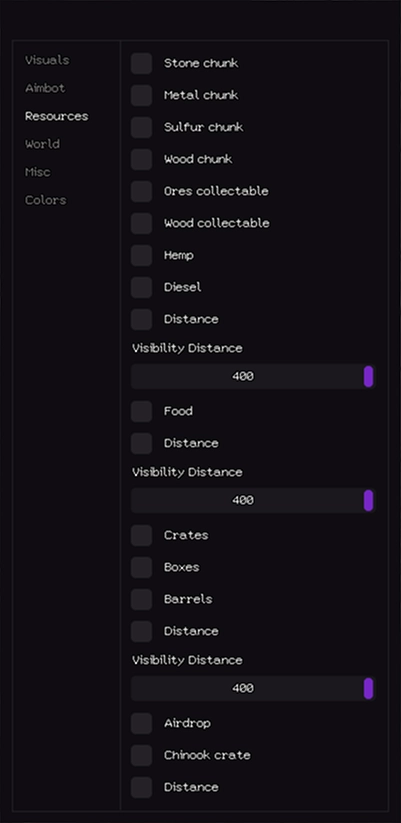 STEALTH FULL Cheat-Menü, Screenshot 1