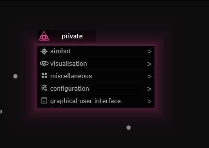 Menu du cheat MASON PRIVATE, capture 1